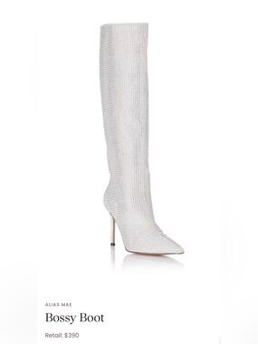 Alias Mae Bossy Boot in Silver Rhinestone